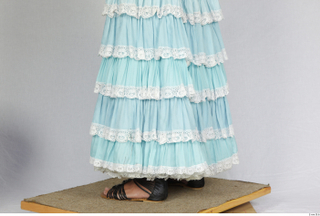 Photos Woman in Historical Dress 134 19th century blue skirt…